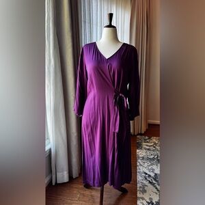 Purple Wrap Dress